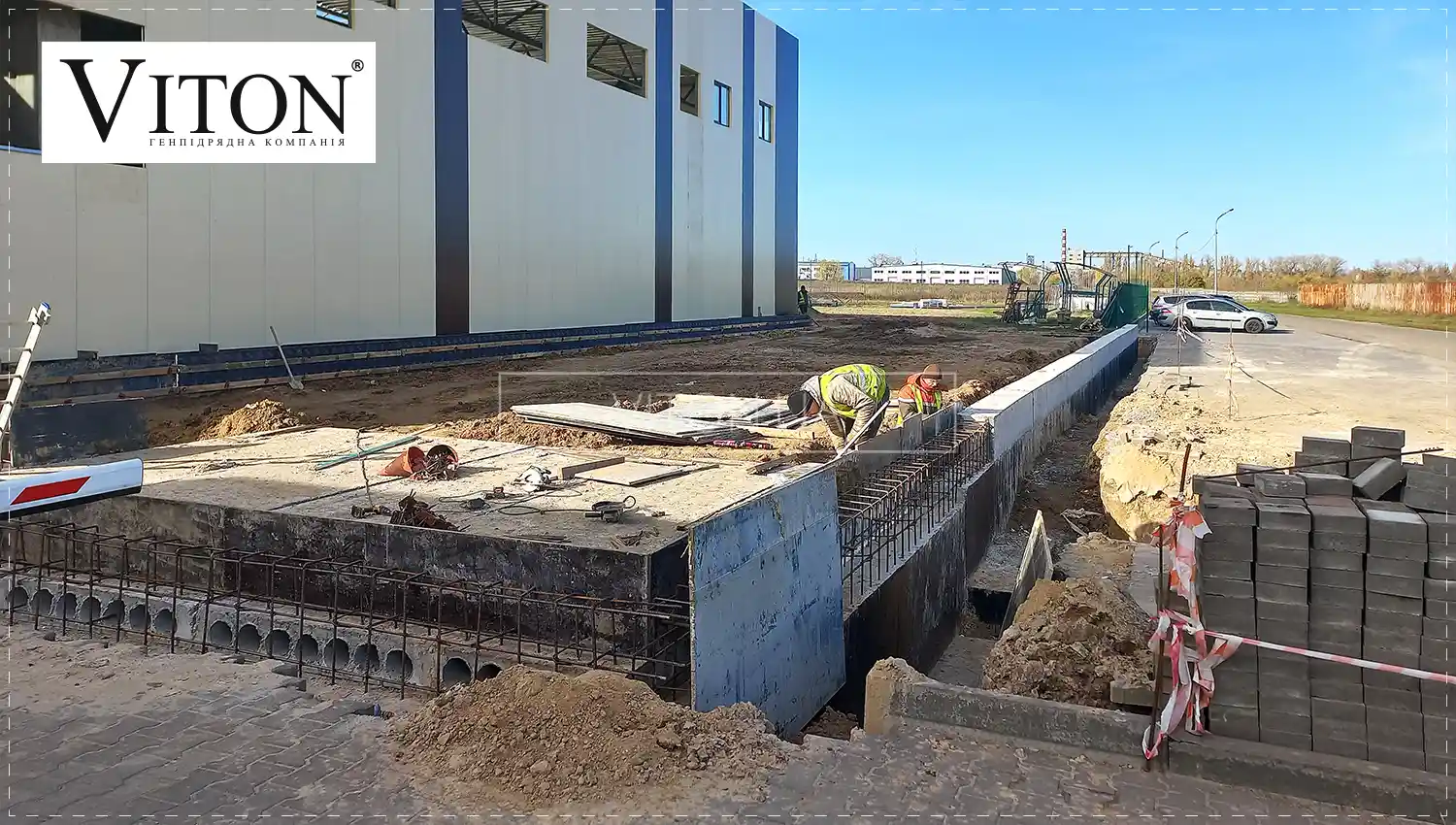 Будівництво бомбосховищ.